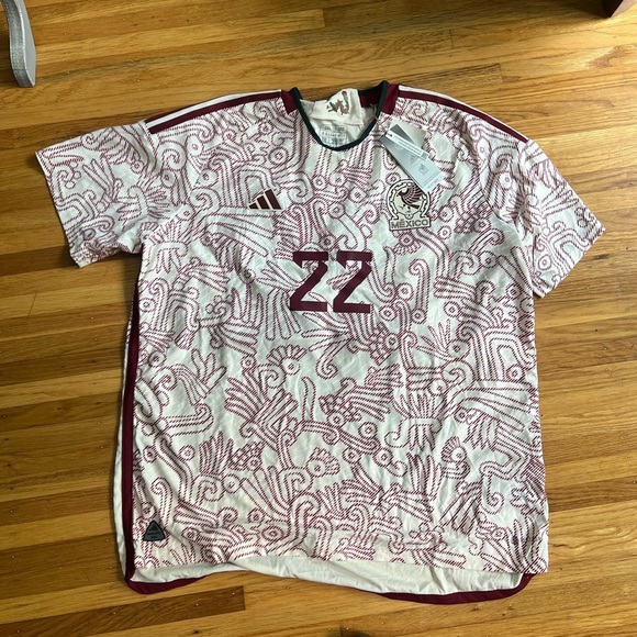 ADIDAS MEXICO WORLD CUP 2022 AWAY LOZANO JERSEY, size 2XL - Picture 4 of 5